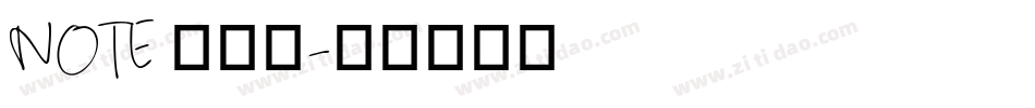 NOTE 筆記本字体转换